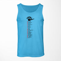 Thumbnail for Aviation Alphabet Designed Tank Tops