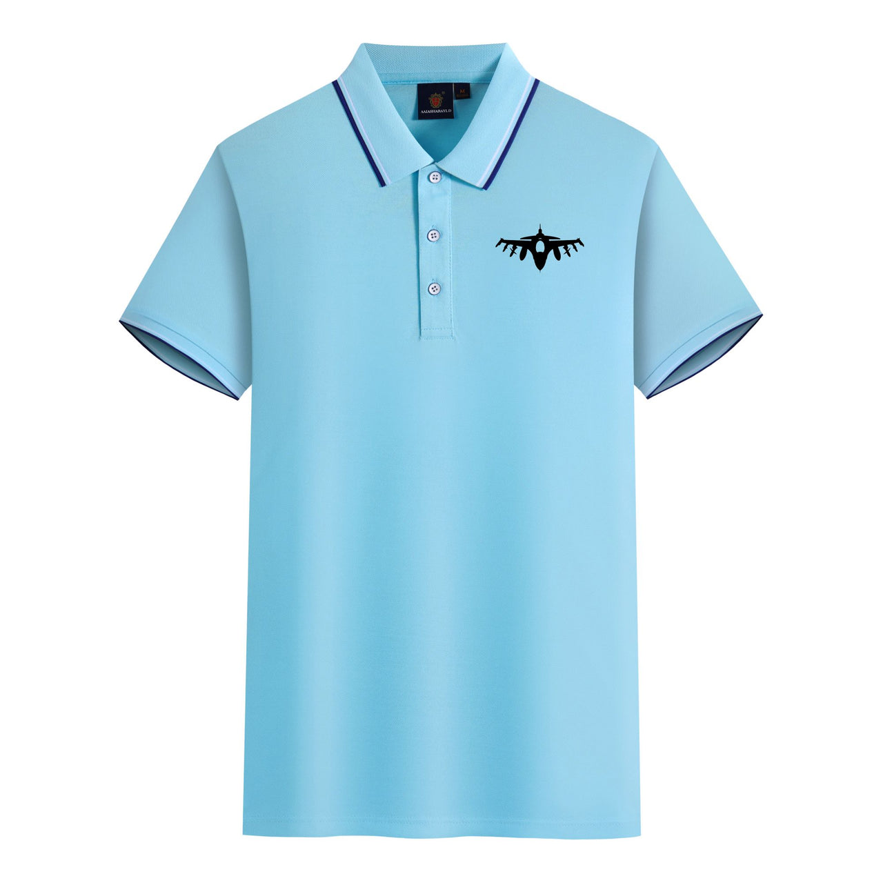 Fighter Jet 16 Silhouette Designed Stylish Polo T-Shirts
