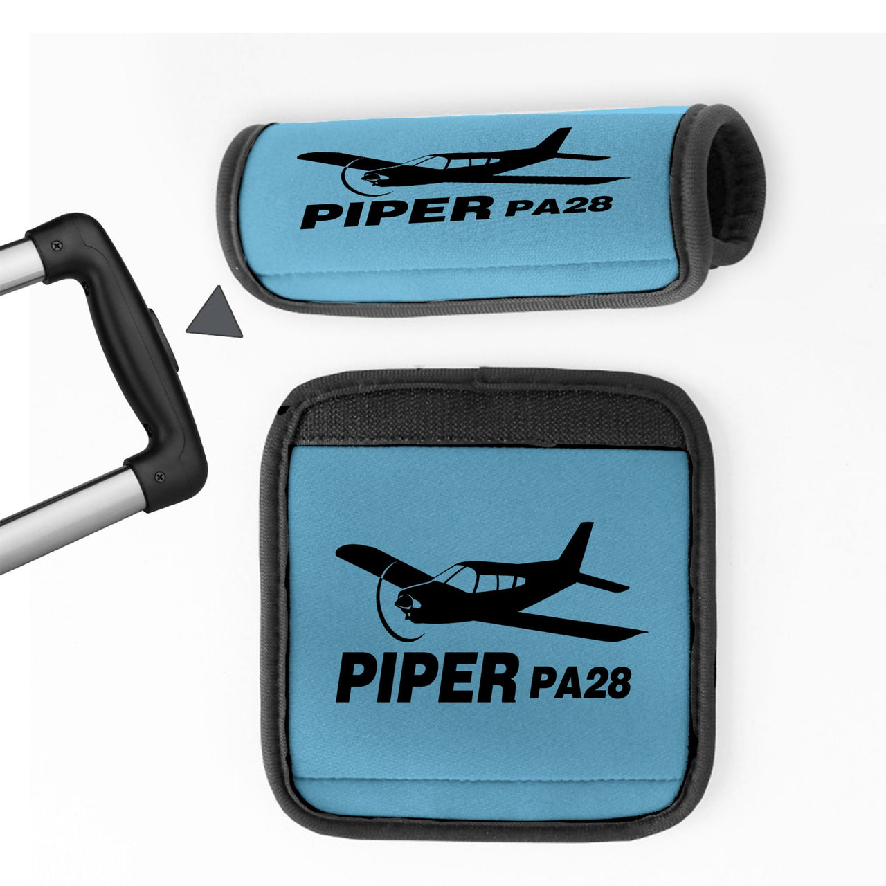 The Piper PA28 Designed Neoprene Luggage Handle Covers