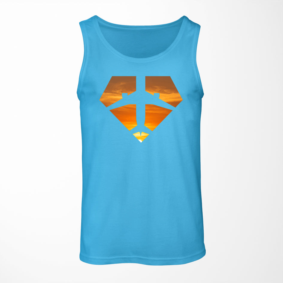 Supermen of The Skies (Sunset) Designed Tank Tops