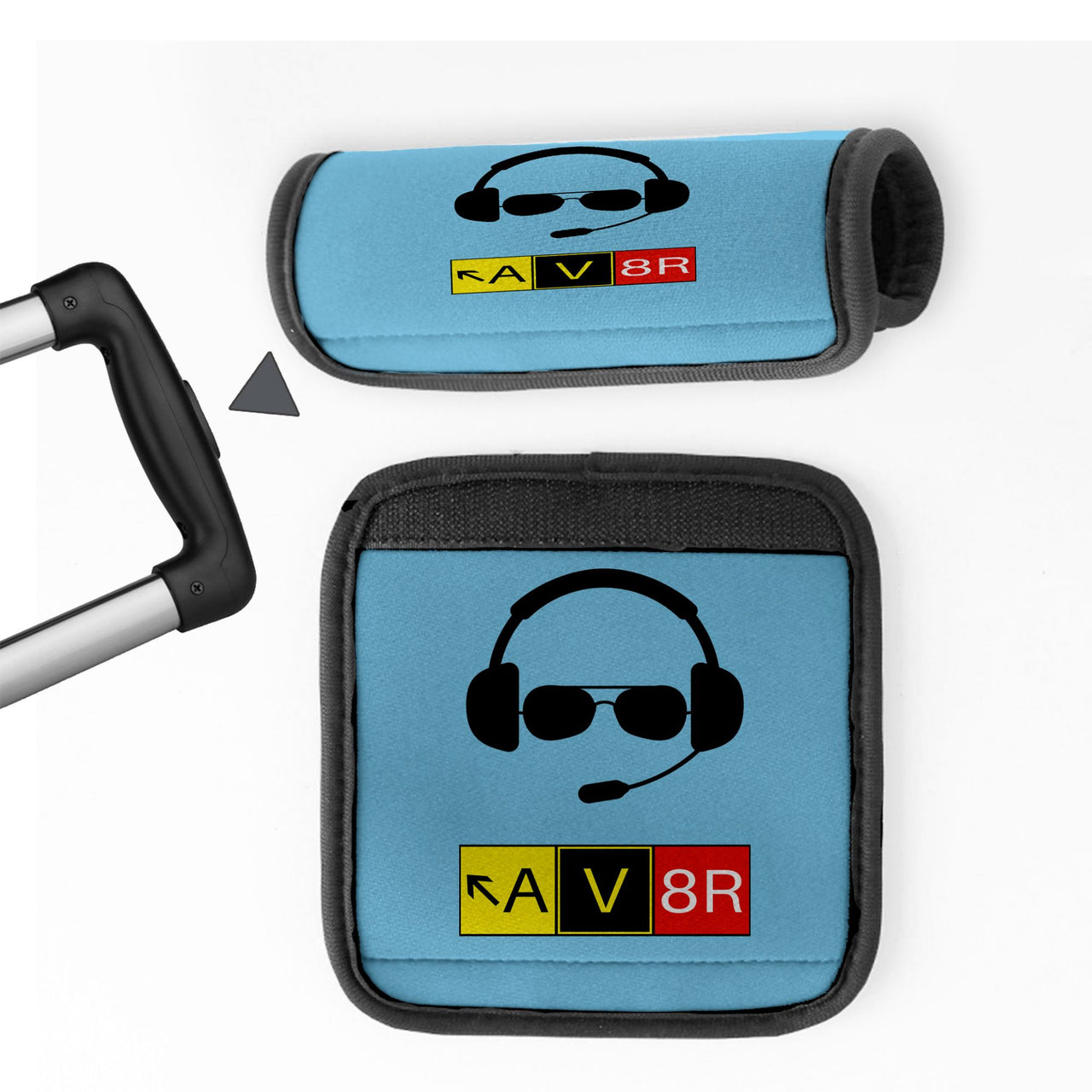 AV8R 2 Designed Neoprene Luggage Handle Covers
