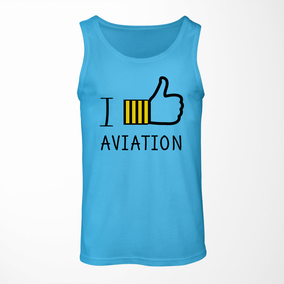 I Like Aviation Designed Tank Tops