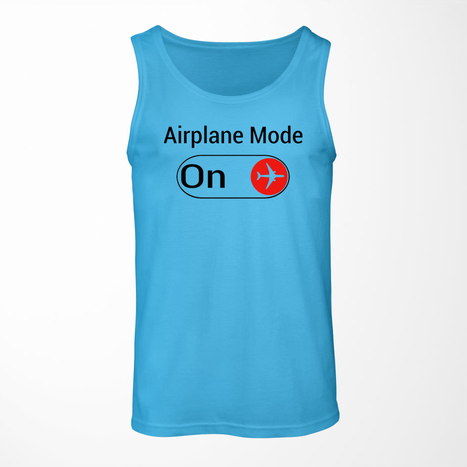 Airplane Mode On Designed Tank Tops