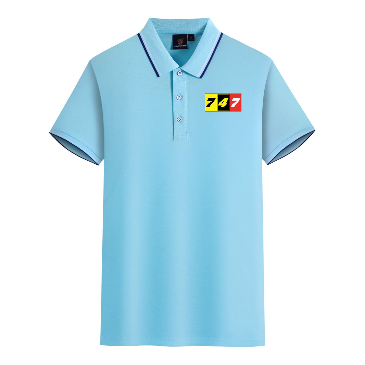 Flat Colourful 747 Designed Stylish Polo T-Shirts