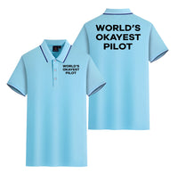 Thumbnail for World's Okayest Pilot Designed Stylish Polo T-Shirts (Double-Side)