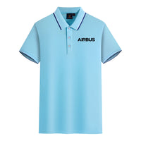 Thumbnail for Airbus & Text Designed Stylish Polo T-Shirts