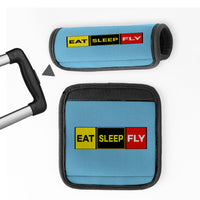 Thumbnail for Eat Sleep Fly (Colourful) Designed Neoprene Luggage Handle Covers