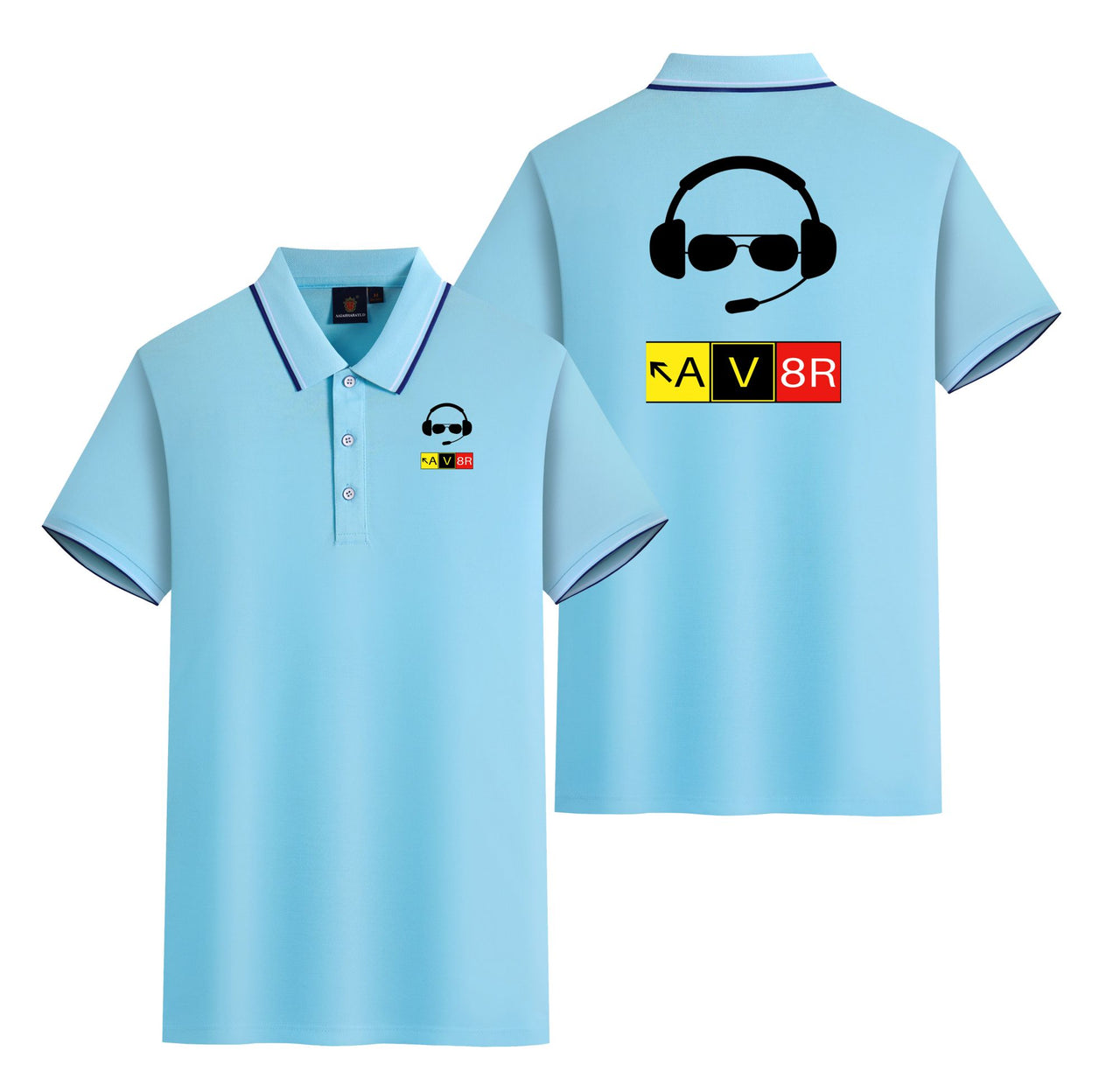 AV8R 2 Designed Stylish Polo T-Shirts (Double-Side)