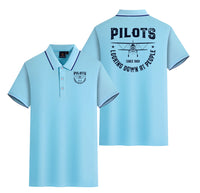 Thumbnail for Pilots Looking Down at People Since 1903 Designed Stylish Polo T-Shirts (Double-Side)
