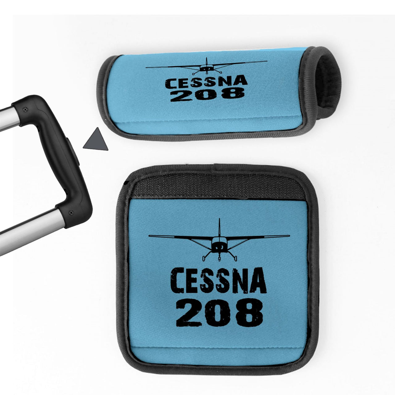 Cessna 208 & Plane Designed Neoprene Luggage Handle Covers