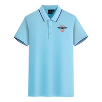 Thumbnail for Super Born To Fly Designed Stylish Polo T-Shirts