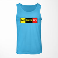 Thumbnail for Eat Sleep Fly (Colourful) Designed Tank Tops