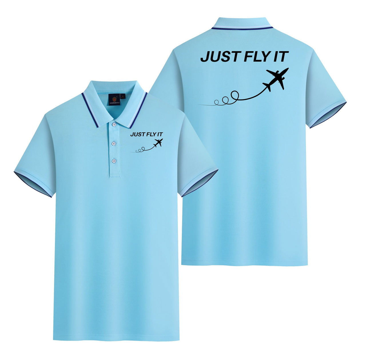 Just Fly It Designed Stylish Polo T-Shirts (Double-Side)