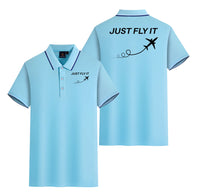 Thumbnail for Just Fly It Designed Stylish Polo T-Shirts (Double-Side)