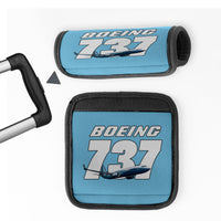 Thumbnail for Super Boeing 737+Text Designed Neoprene Luggage Handle Covers
