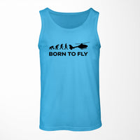 Thumbnail for Born To Fly Helicopter Designed Tank Tops