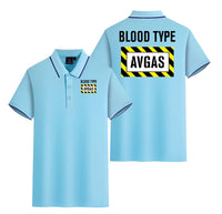 Thumbnail for Blood Type AVGAS Designed Stylish Polo T-Shirts (Double-Side)