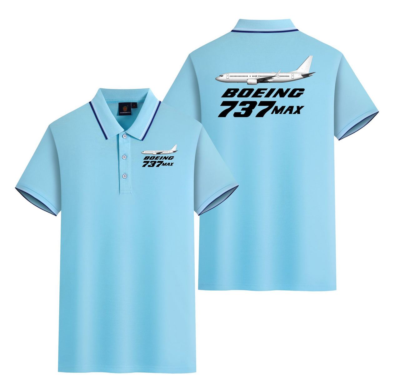 The Boeing 737Max Designed Stylish Polo T-Shirts (Double-Side)