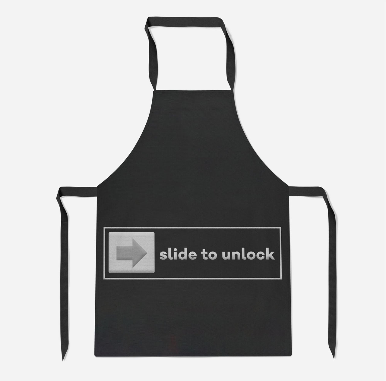 Slide to Unlock Designed Kitchen Aprons