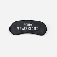 Thumbnail for Sorry We Are Closed Sleep Masks Aviation Shop Black Sleep Mask 