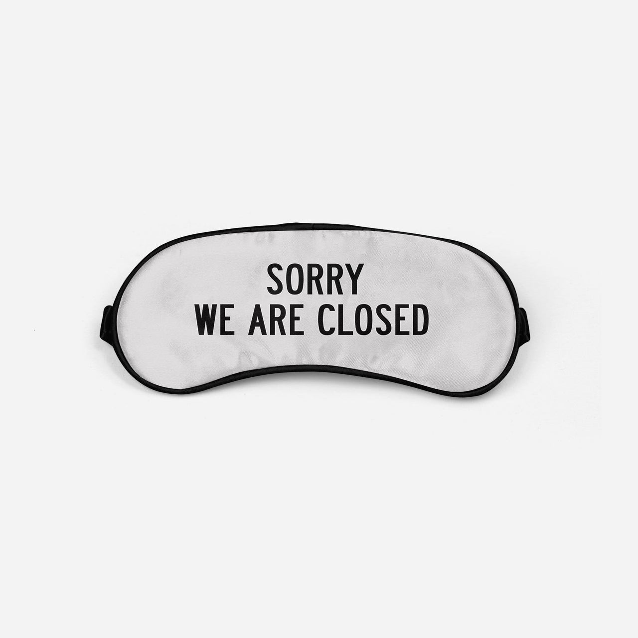Sorry We Are Closed Sleep Masks Aviation Shop Light Gray Sleep Mask 