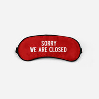 Thumbnail for Sorry We Are Closed Sleep Masks Aviation Shop Red Sleep Mask 