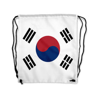 Thumbnail for South Korea Flag PrintedDrawstring Bags Pilot Eyes Store 