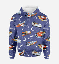 Thumbnail for Spaceship & Stars Designed 3D Hoodies
