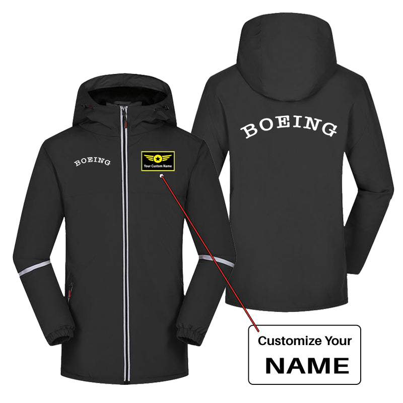 Special BOEING Text Designed Rain Coats & Jackets
