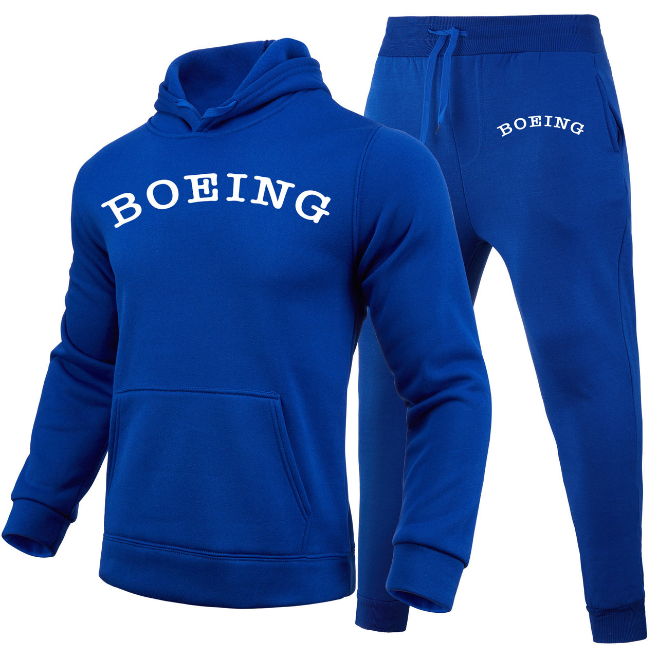 Special BOEING Text Designed Hoodies & Sweatpants Set