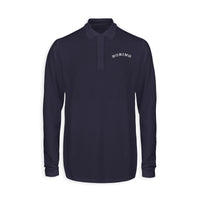 Thumbnail for Special BOEING Text Designed Long Sleeve Polo T-Shirts