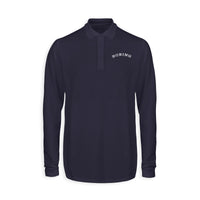 Thumbnail for Special BOEING Text Designed Long Sleeve Polo T-Shirts