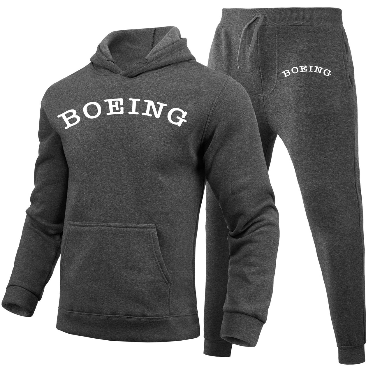 Special BOEING Text Designed Hoodies & Sweatpants Set