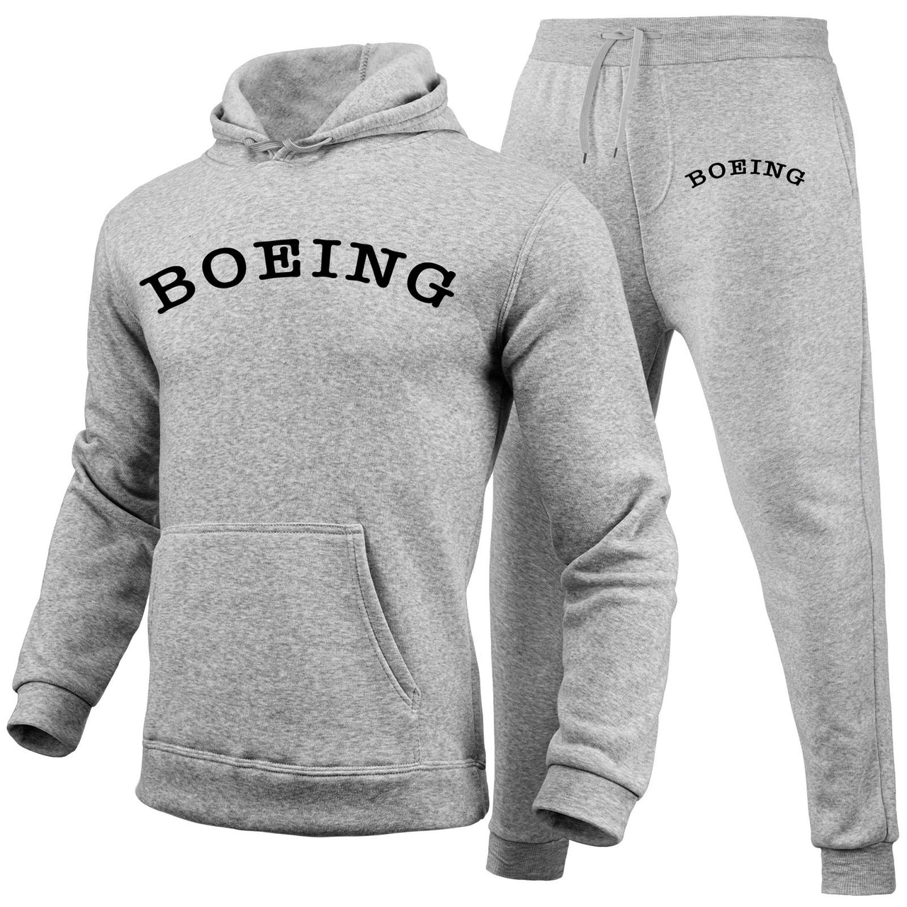 Special BOEING Text Designed Hoodies & Sweatpants Set