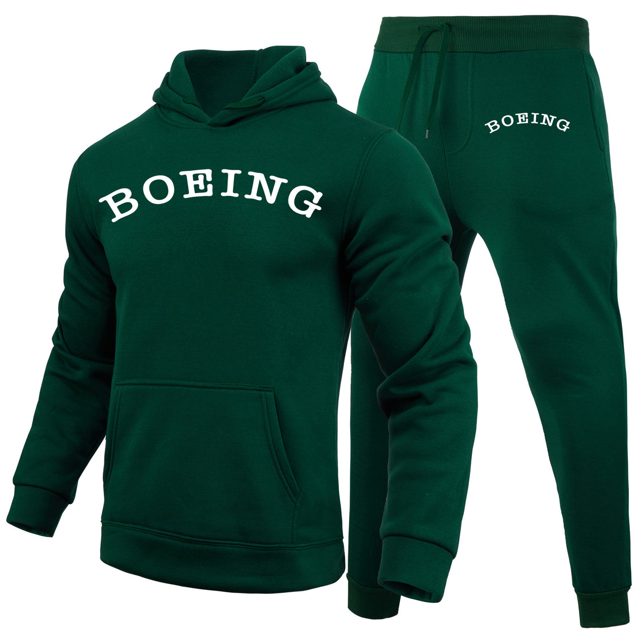 Special BOEING Text Designed Hoodies & Sweatpants Set