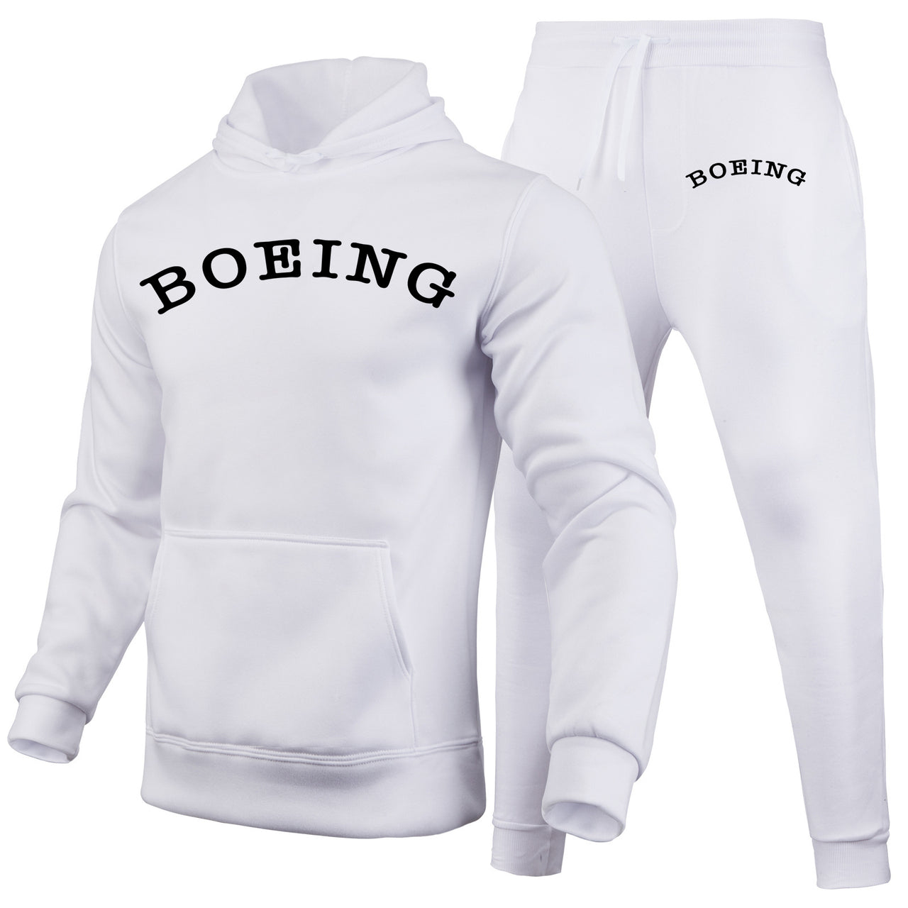 Special BOEING Text Designed Hoodies & Sweatpants Set