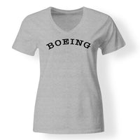 Thumbnail for Special BOEING Text Designed V-Neck T-Shirts