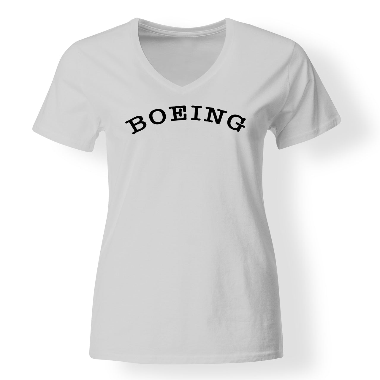 Special BOEING Text Designed V-Neck T-Shirts