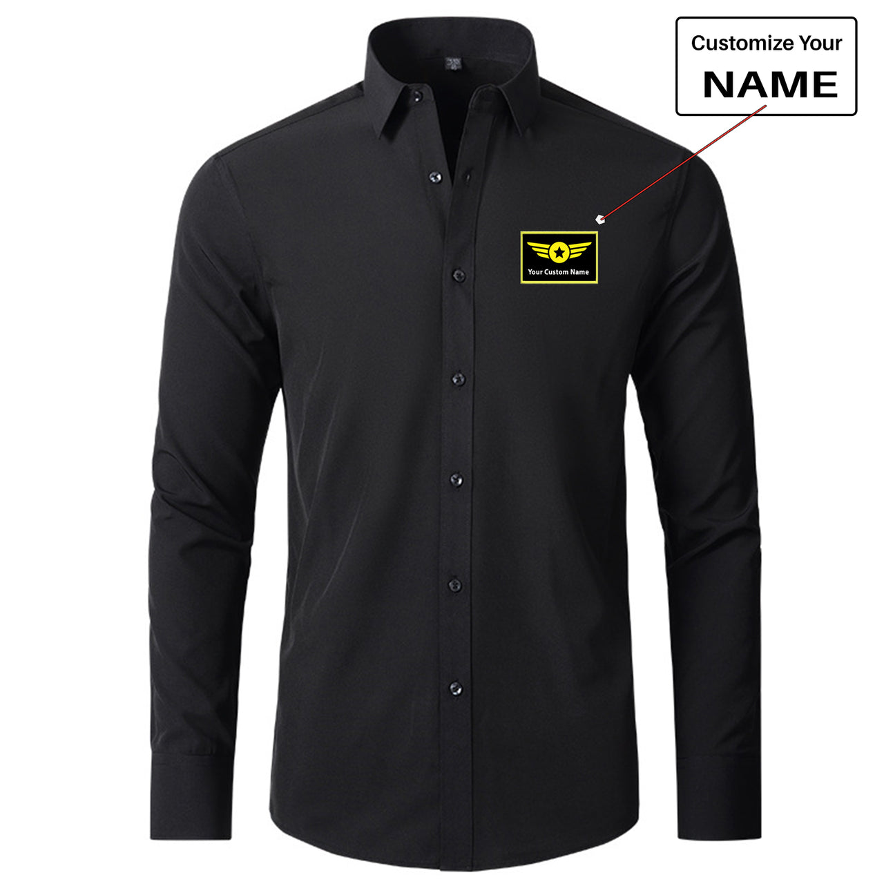 Custom Name "Special Badge" Long Sleeve Shirts