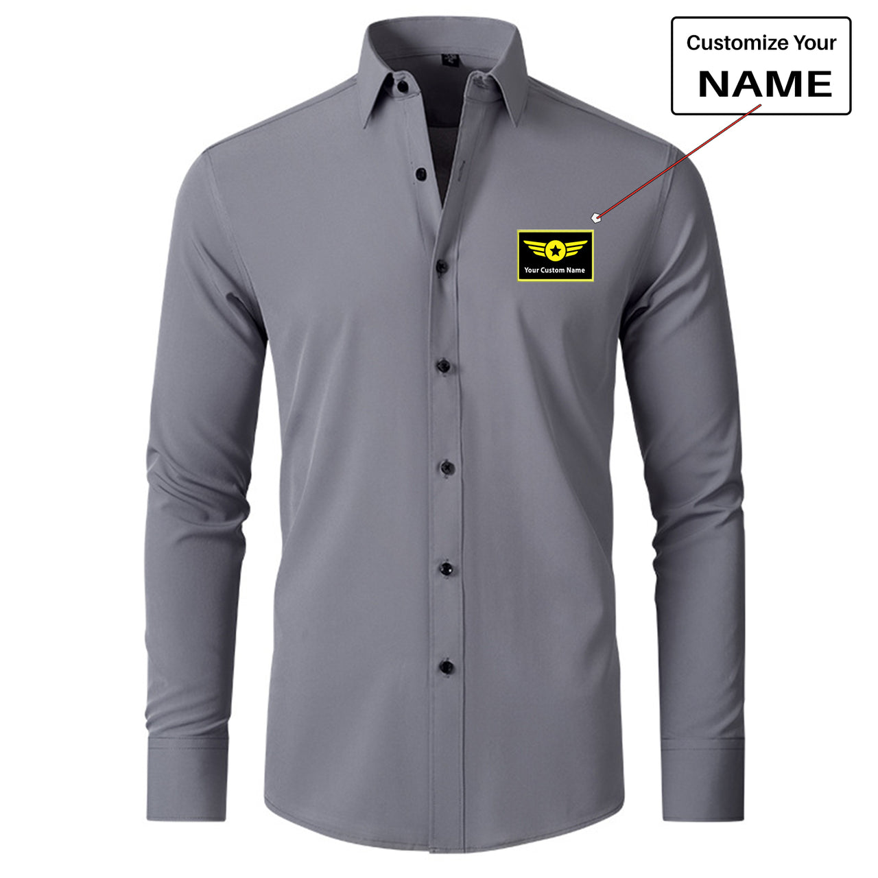 Custom Name "Special Badge" Long Sleeve Shirts
