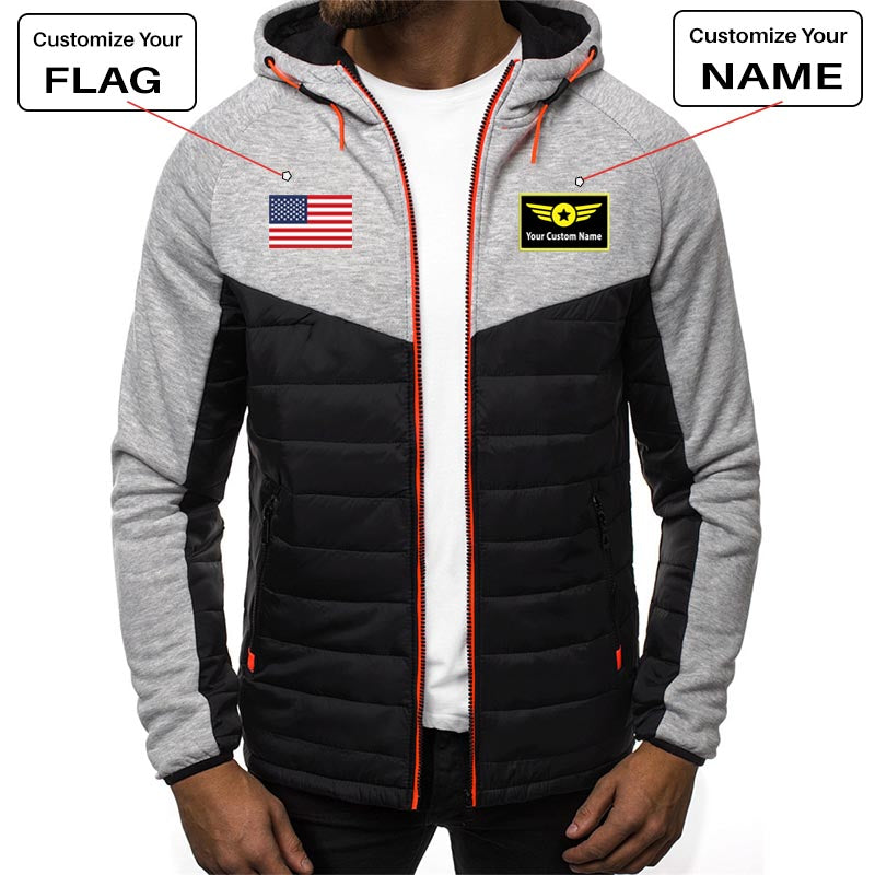 Custom Flag & Name with "Special Badge" Designed Sportive Jackets