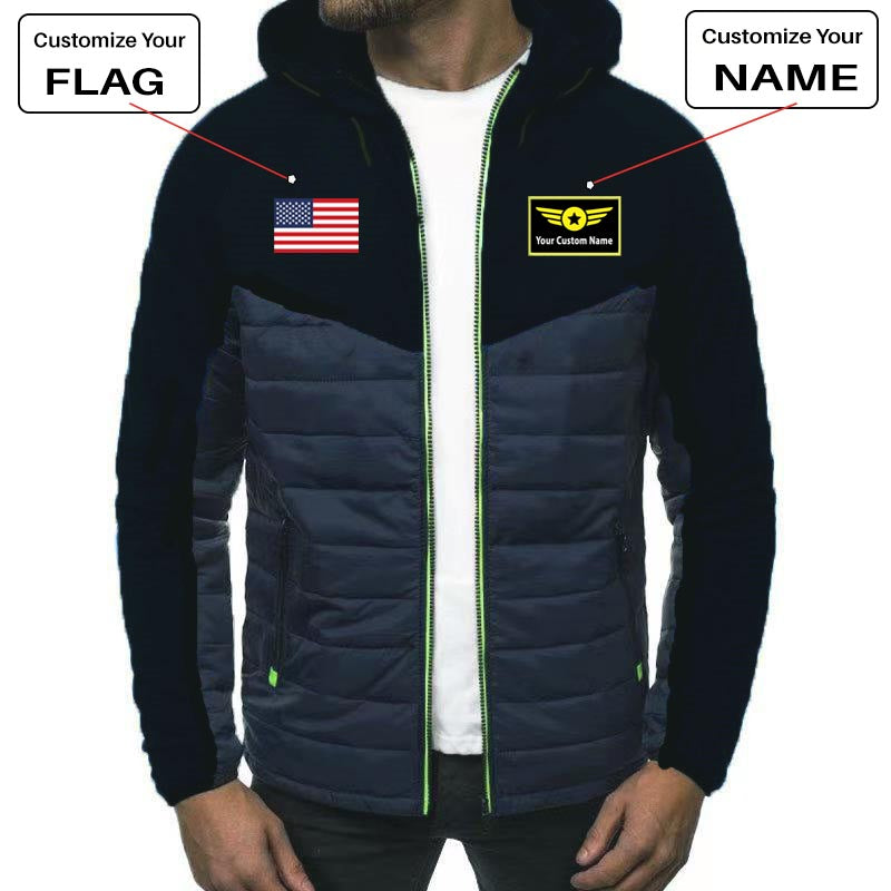 Custom Flag & Name with "Special Badge" Designed Sportive Jackets