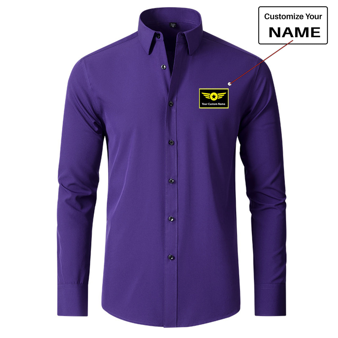 Custom Name "Special Badge" Long Sleeve Shirts