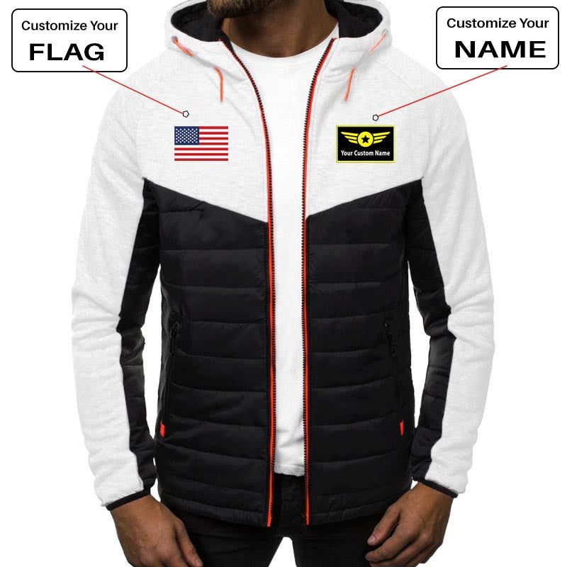 Custom Flag & Name with "Special Badge" Designed Sportive Jackets