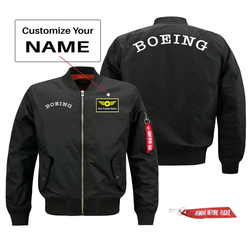 Special Boeing Text Designed Pilot Jackets (Customizable)