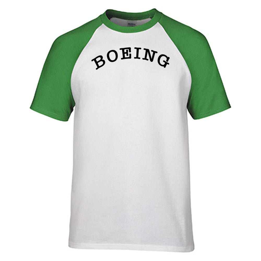 Special Boeing Text Designed Raglan T-Shirts