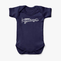 Thumbnail for Special Cessna Text Designed Baby Bodysuits