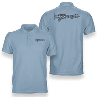 Thumbnail for Special Cessna Text Designed Double Side Polo T-Shirts