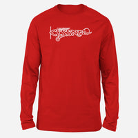 Thumbnail for Special Cessna Text Designed Long-Sleeve T-Shirts