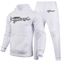 Thumbnail for Special Cessna Text Designed Hoodies & Sweatpants Set